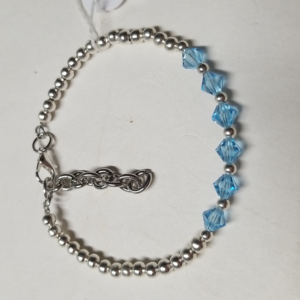 March birthstone bracelet